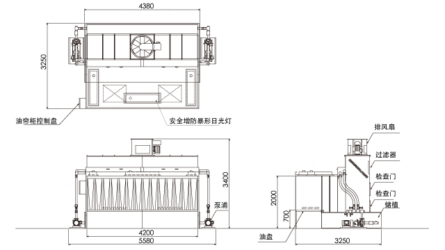 油簾柜 適用于手噴 TB42-20B圖紙 油簾柜 適用于手噴 TB42-20B圖紙